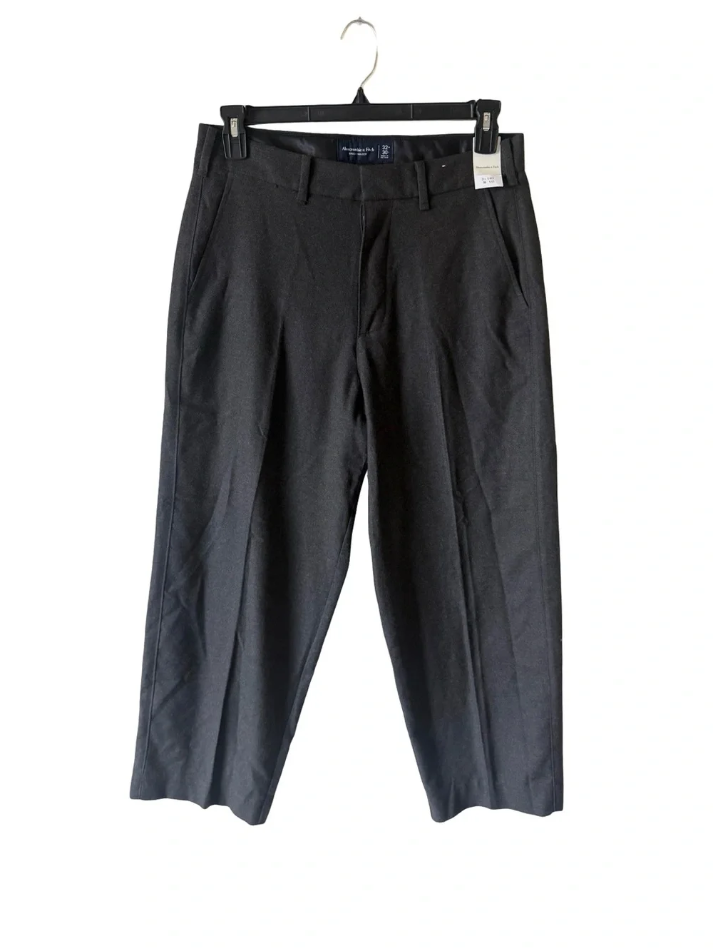 Abercrombie & Fitch Mens Baggy Trouser Pants  Old money Gray  32 X 28 NEW